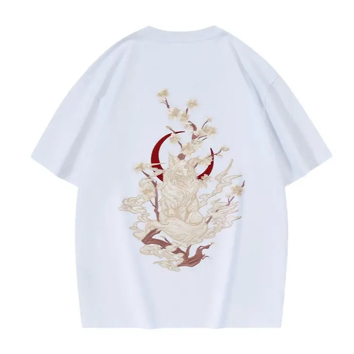 Short Sleeve T-shirt Cotton National Heavy Industry Casual Half