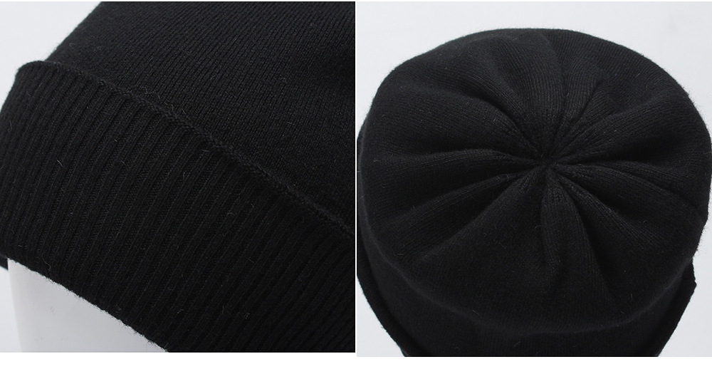 Title 8, Double Layer Thickened Wool Knitted Hat Childre...