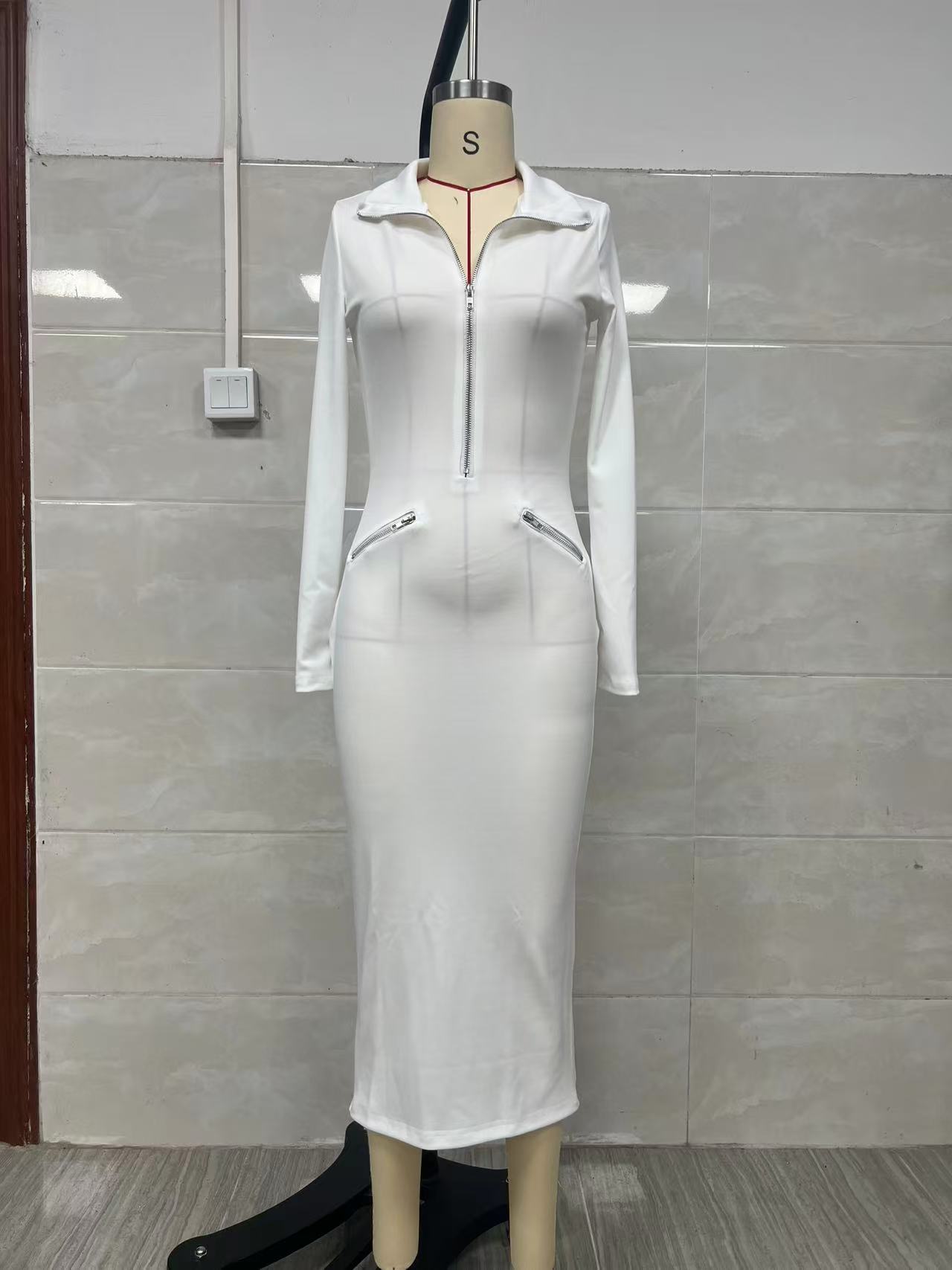 Women's Bodycon Pencil Dress – Outdoor Fashion Shot