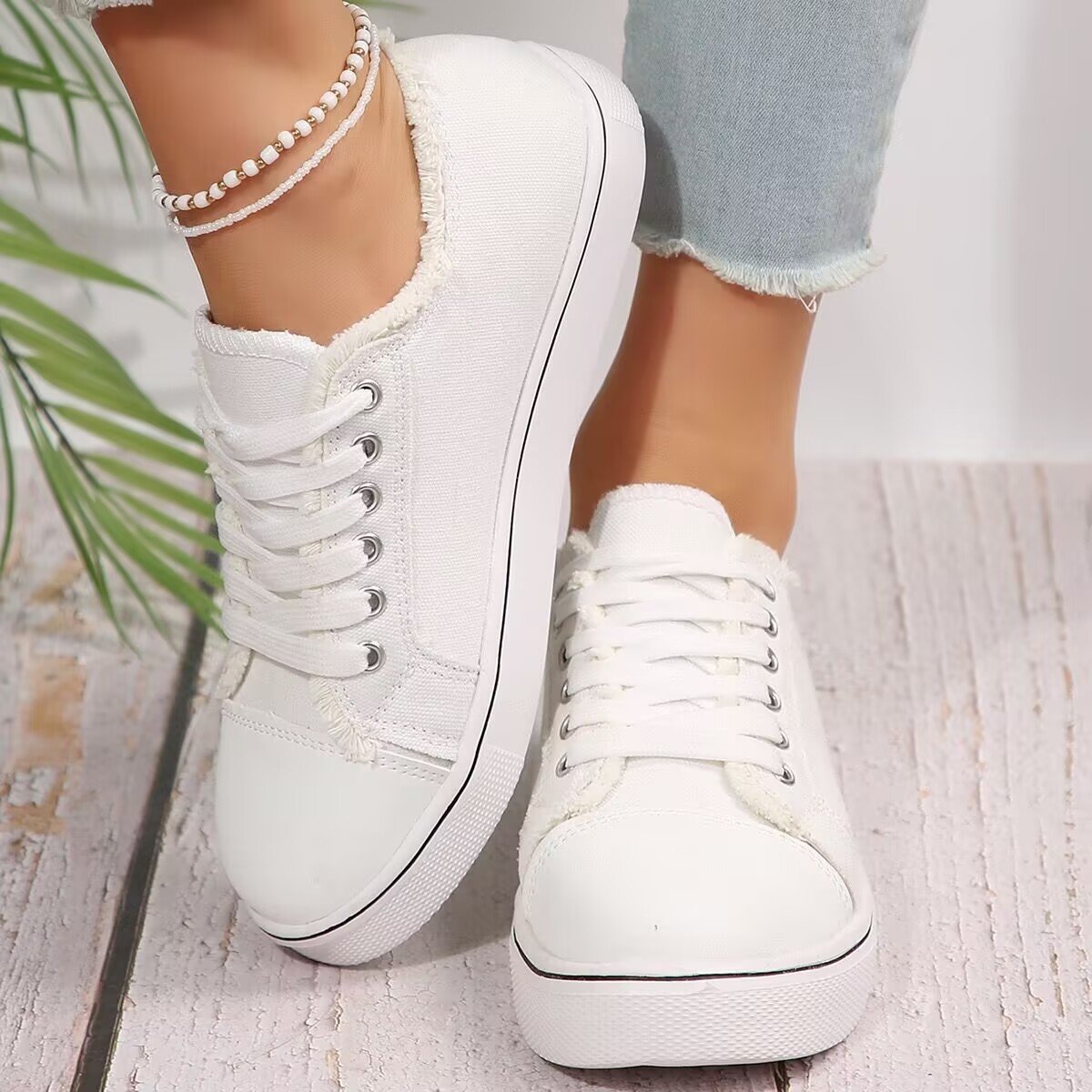 Women's casual sneakers rubber outsole round toe — Sarah Express
