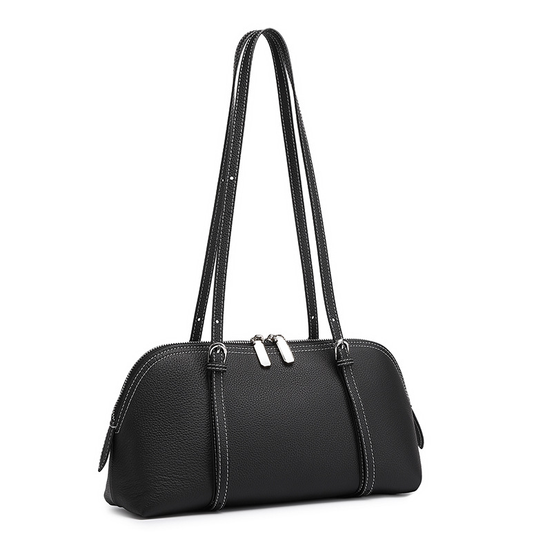 Sac fourre-tout elegant Simple Commuter en cuir veritable