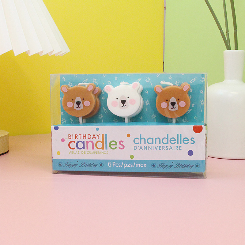 Double Color Bear Candle