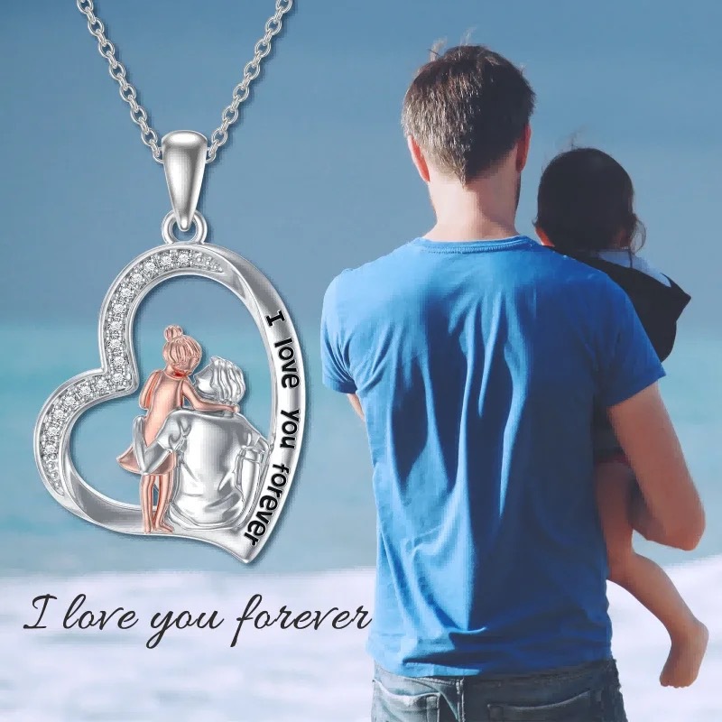 Two-Tone Fashion Short Necklace S925 Pendant