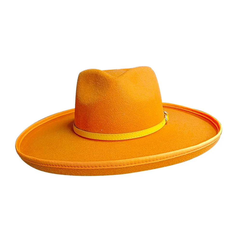 Big Brim Autumn And Winter Woolen Jazz Top Hat Ladies - Style 01
