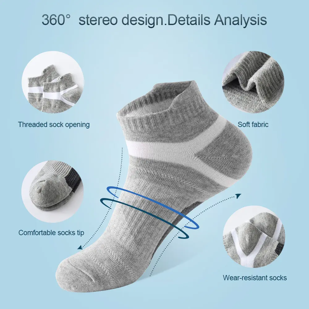 Short Cotton Socks Sweat-absorbent And Odor-resistant Mens