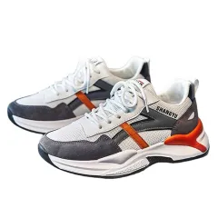 Low-top Breathable Running Sneaker - Orange - View 1