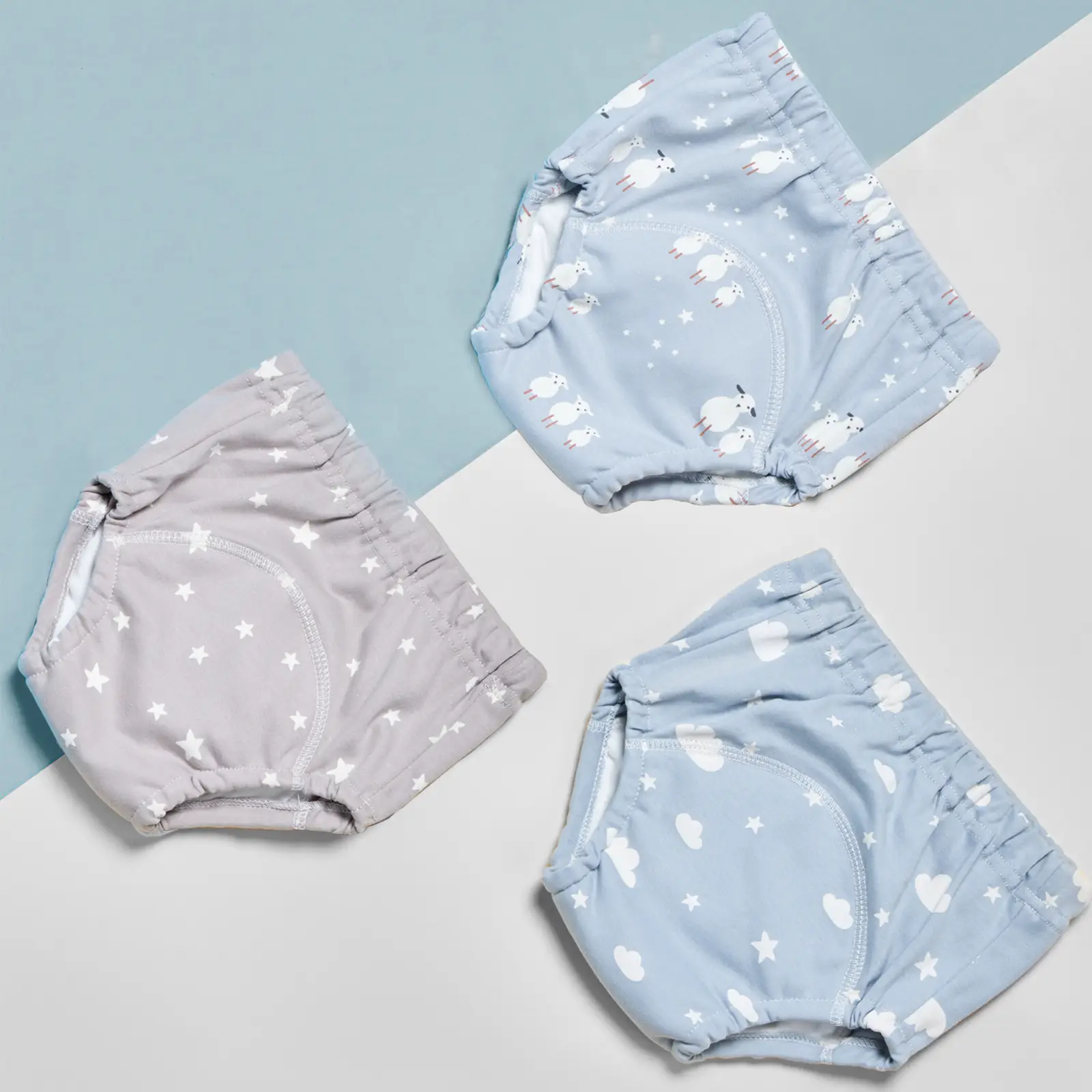 Pure Cotton Breathable Baby Training Pants Cloth Diapers