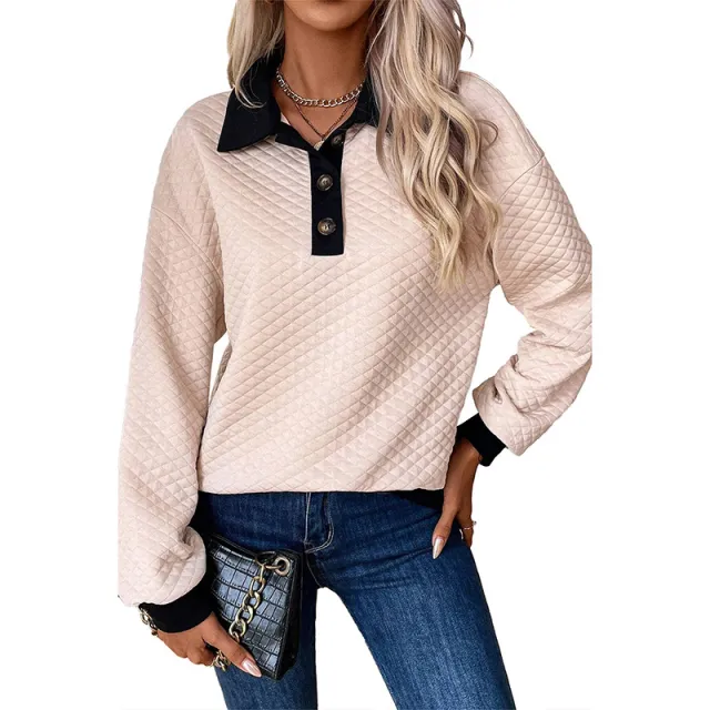 Winter Casual Pullover Top Long Sleeve Pink - Shop at LoveMi