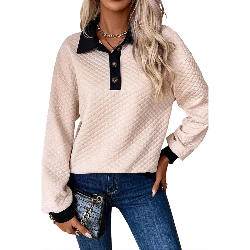 Winter Casual Pullover Top Long Sleeve - Pink