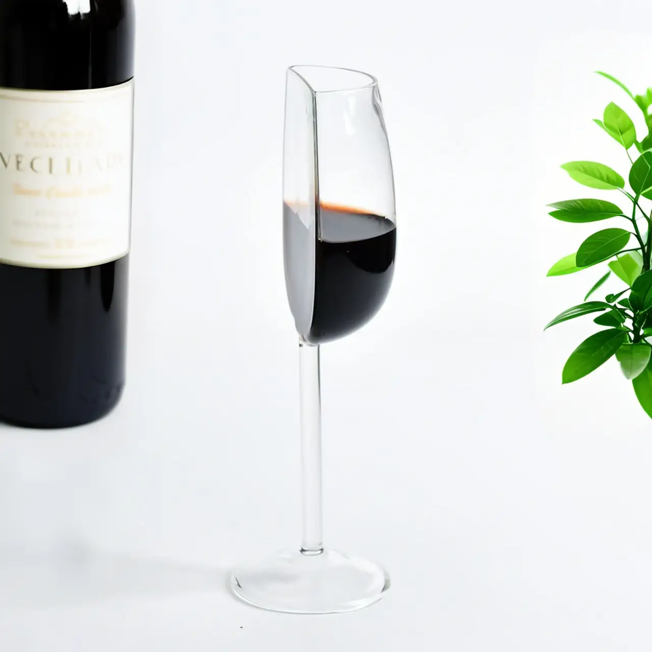 Shaped Half Height Wine Glasses For Home Use
