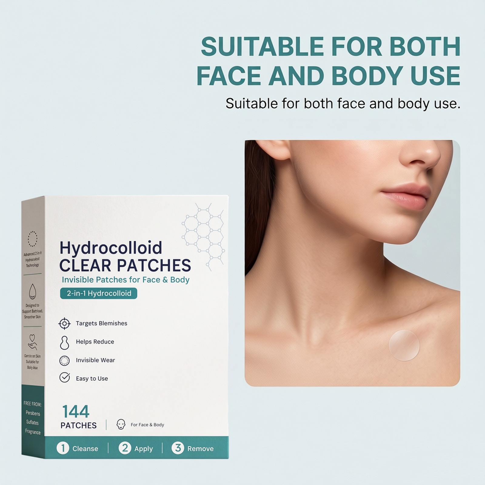 Facial And Body Smoothing Care Patches