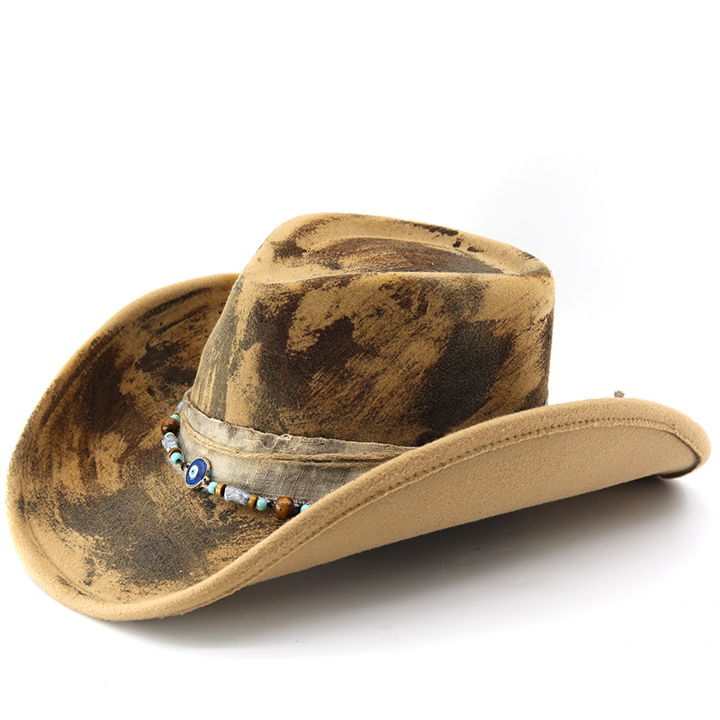 New-style Distressed Western Cowboy Hat