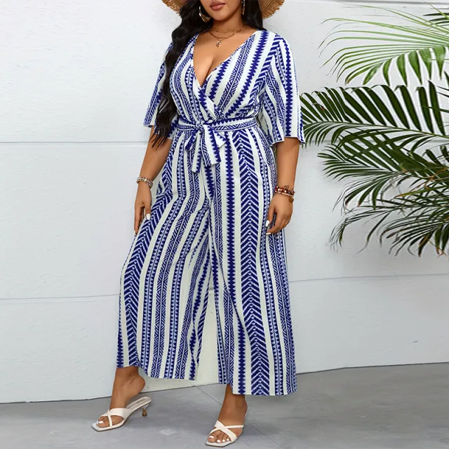Women's Loose Short sleeved Wide leg Pants Color - Shop at LoveMi