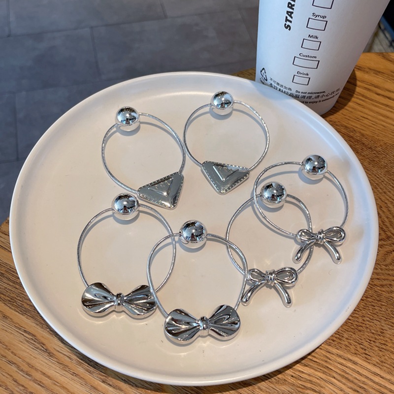 Bow Pearl Hair Rope Headdress High Sense