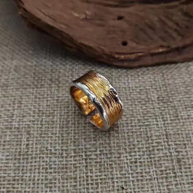 Handmade Unique Fashion Accessories Ring Geometric Shape Gold - Shop at LoveMi