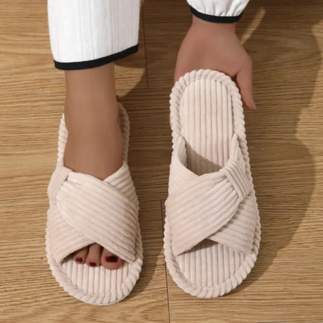 Slippers Open Home Non slip Flat Couple White - Shop at LoveMi