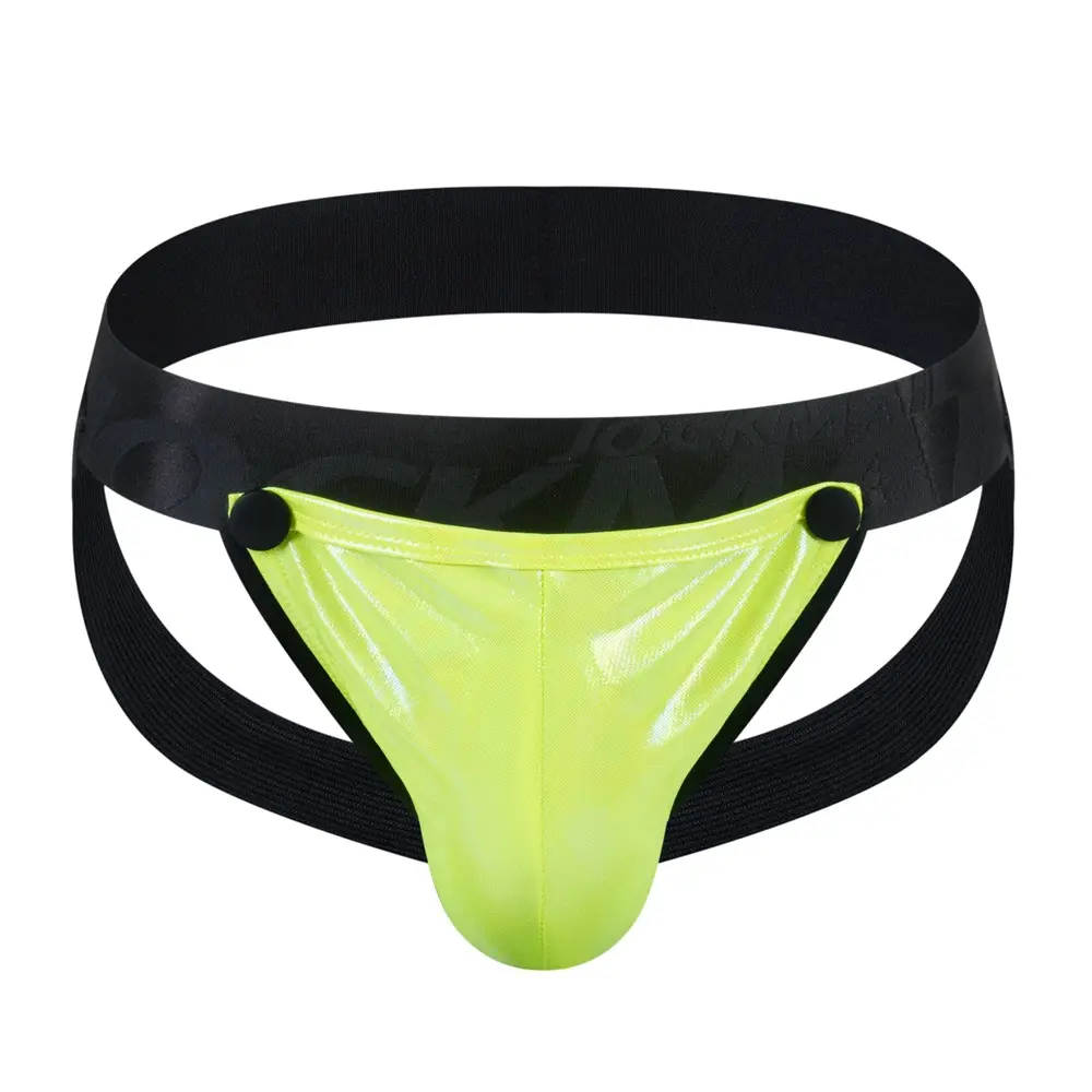 Men's Low-Waist Jockstrap with Detachable Front Pouch