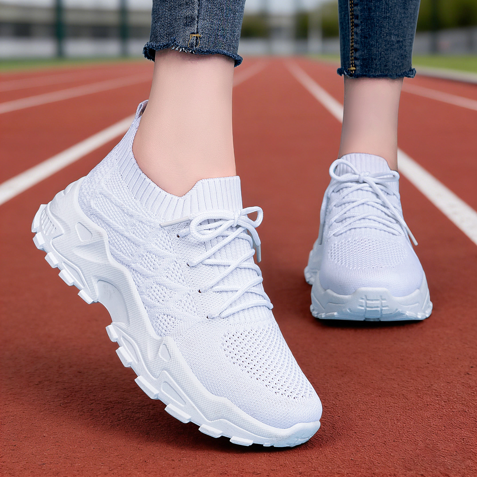 Casual Padded Sole Height Increasing Dad Shoes