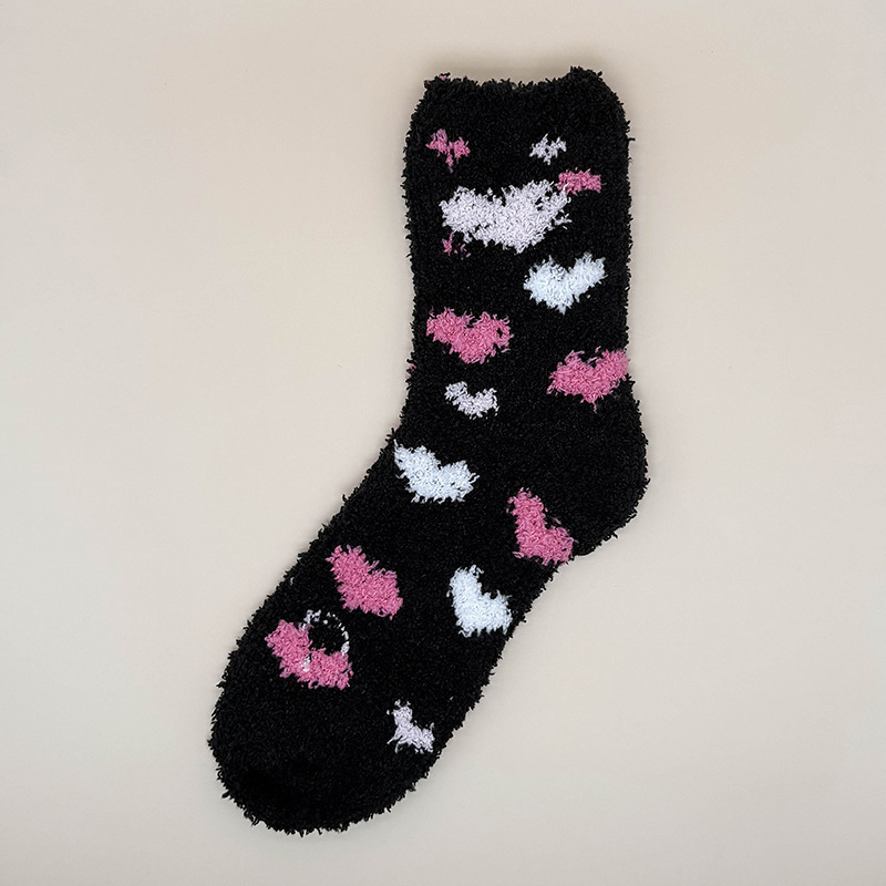 Autumn And Winter Fleece-lined Thickened Socks For Home And Sleep