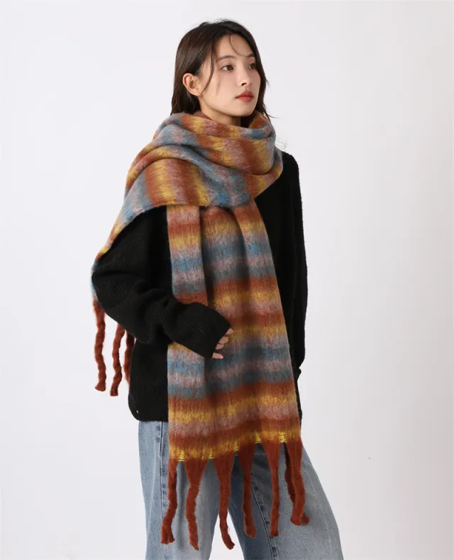 Womens Winter Scarf For WarmthPremium Faux Cashmere With A Luxurious Feel Red - Shop at LoveMi