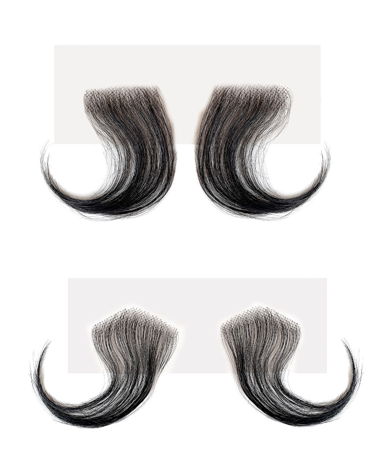 Real Hair Hairline Stickers Wig Bangs Sideburns Stickers — foto 7