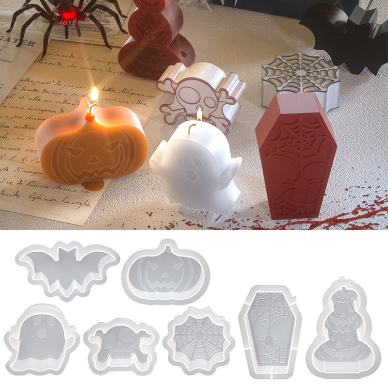 Title 1, Halloween Candle Mould Ghost Pumpkin