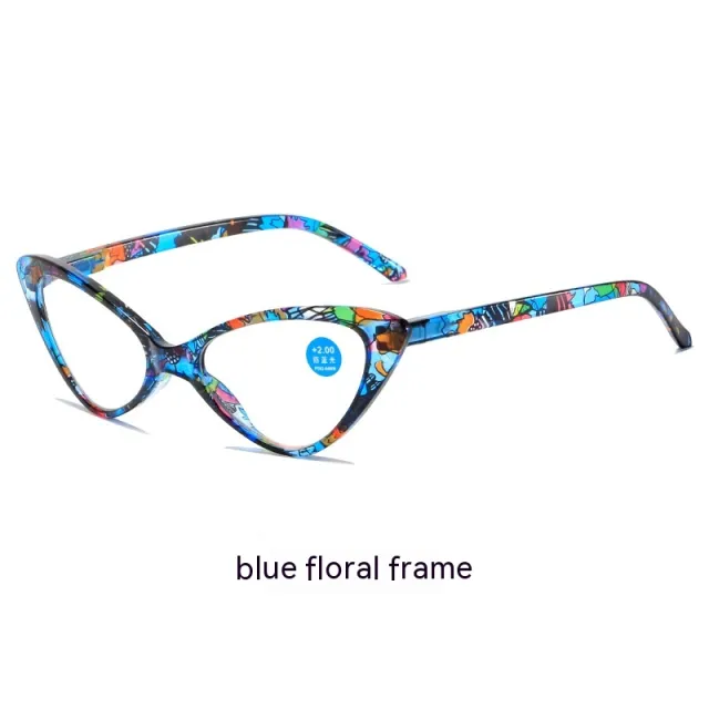 Personalized Creative Anti blue Light Printing Reading Glasses New Fashion Women's Presbyopic Blue - Shop at LoveMi
