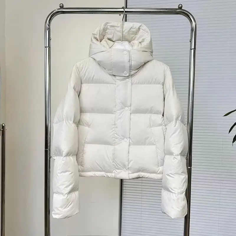 Womens Warm Hooded Down Jacket