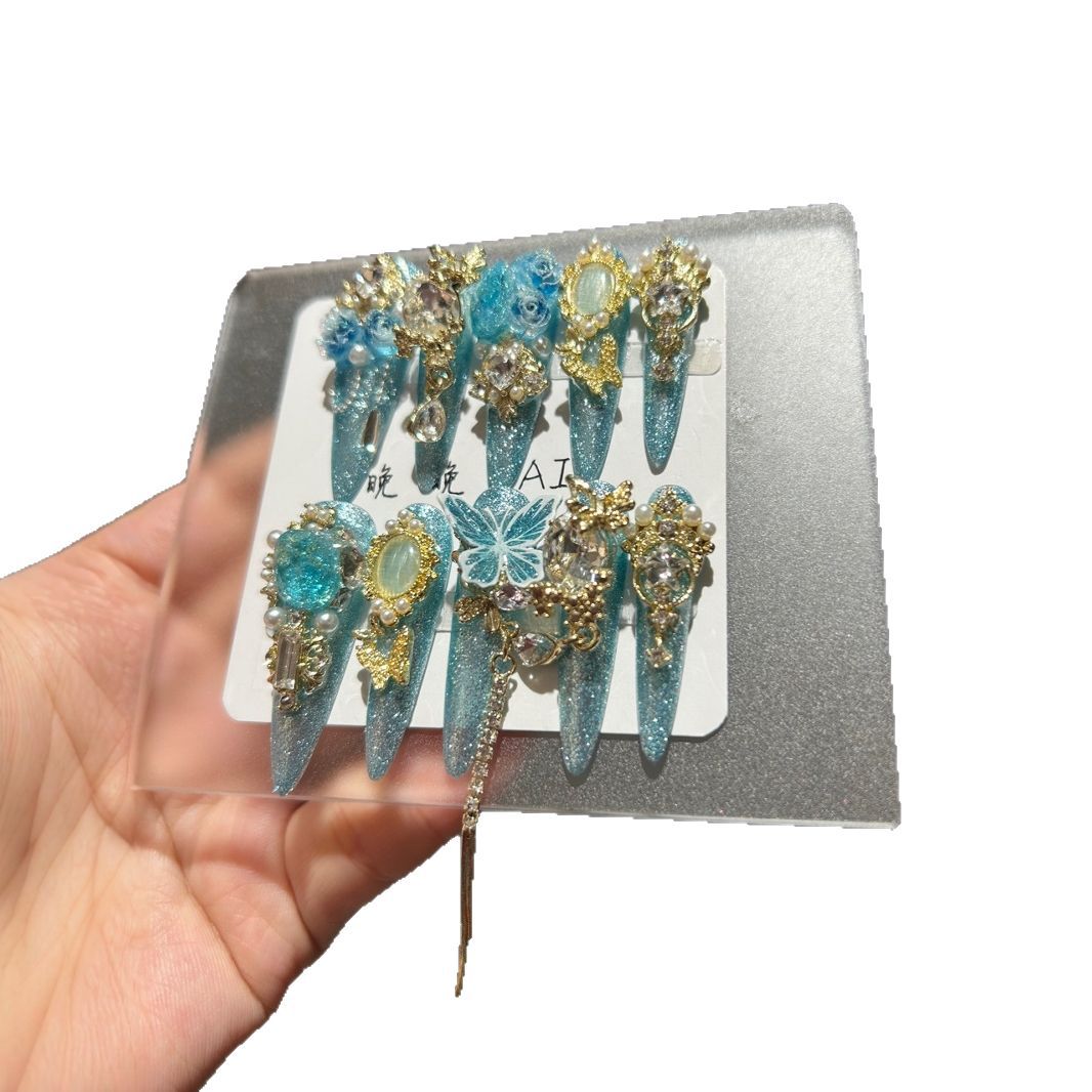 Original Intricately Crafted Handmade Nail Art Pieces For Wear