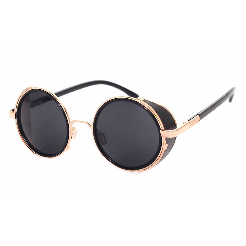 UV400 Retro Metal Round Frame Sunglasses