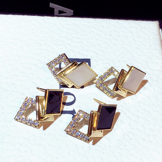 Fashion Silver Pin Earrings Women