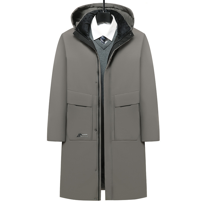 Daunenjacke aus Baumwolle für Männer mittleren Alters und ältere Männer im Jugend-Daddy-Outfit_voghion.com