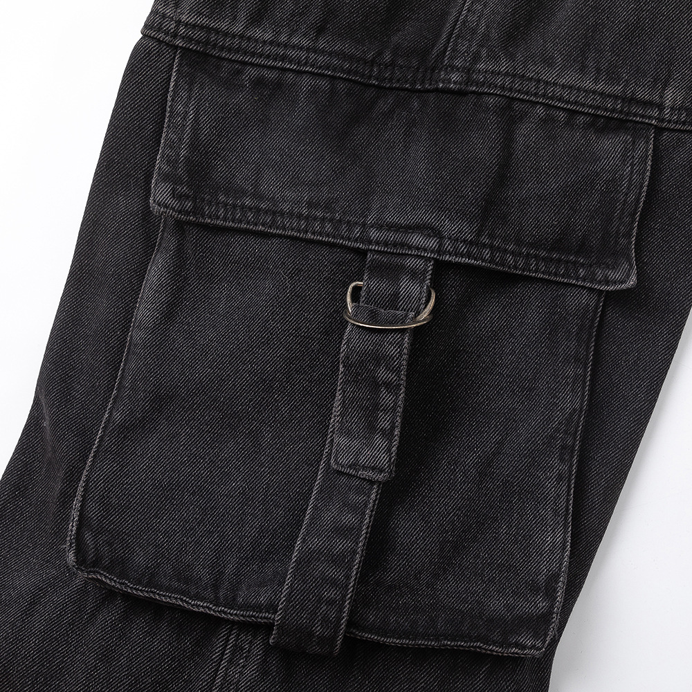 Tooling Denim Trousers Men's Retro Daddy Pants