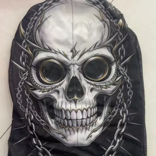 Halloween Skull Mesh Head Cover Mask