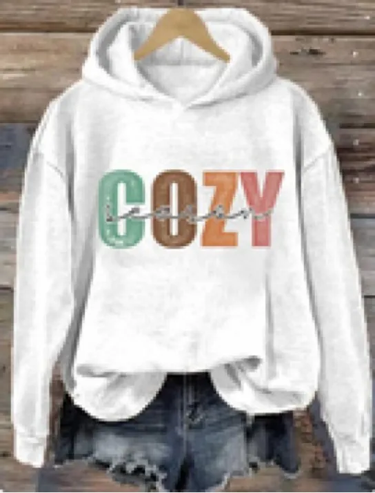 Men's Ladies Hoodie Letter Print Sweatshirt Lb719 Wt - Shop at LoveMi