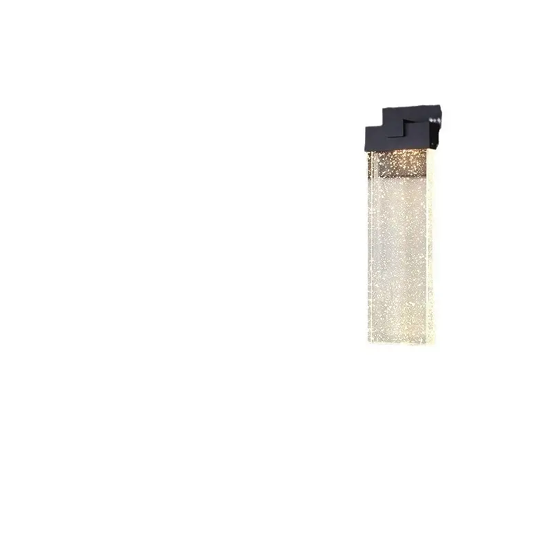 Black Outdoor Simplicity Courtyard LED Wall Lamp