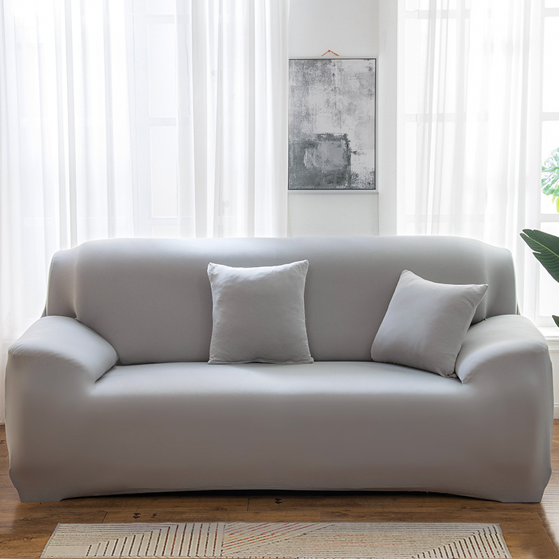 Simple Versatile Solid-color Stretch Sofa Cover For Home Use