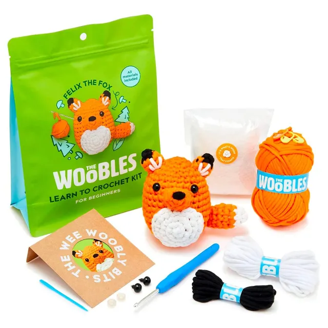 Beginner Crochet Kit Crochet Kit For Beginners With Step by step Video Tutorial Fox Teaching Video - Shop at LoveMi
