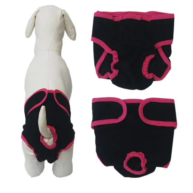 Fashion Simple Pet Velcro Menstrual Panties Black - Shop at LoveMi
