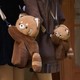 Mochila Peluche Mapache Estilo Mori