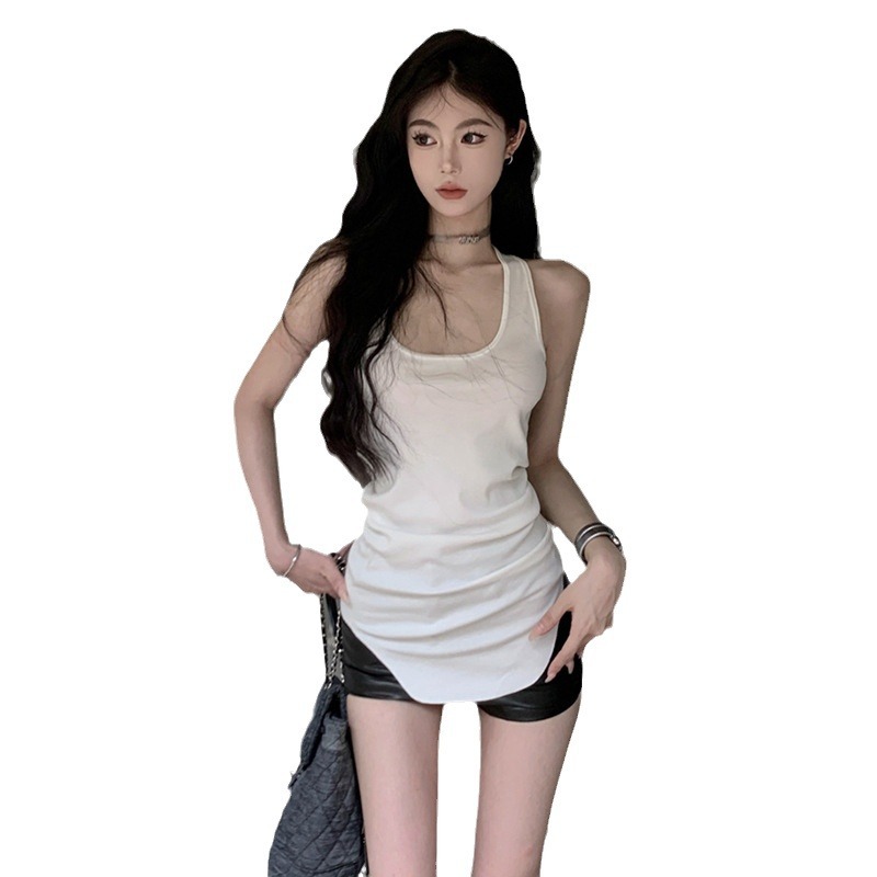 Versatile Simple Solid Color Sleeveless Top