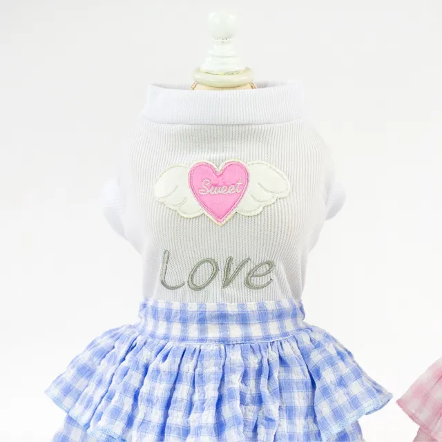 Pet Small Dog Love Skirt Blue - Shop at LoveMi