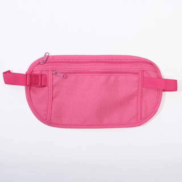 Invisible Thin Passport Burglar proof Next To The Skin Waist Bag Rose - Shop at LoveMi