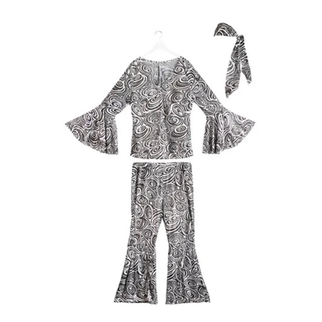 Retro DS Jazz Dance Party Retro Performance Costume Suit Style With Headscarf S - Shop at LoveMi