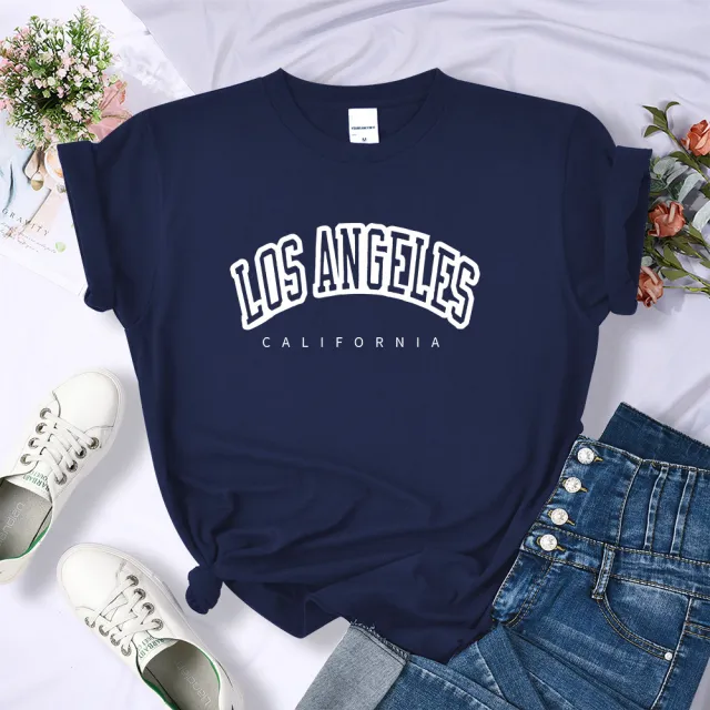 Women's Casual Fashion Short Sleeve Darkblue - Shop at LoveMi