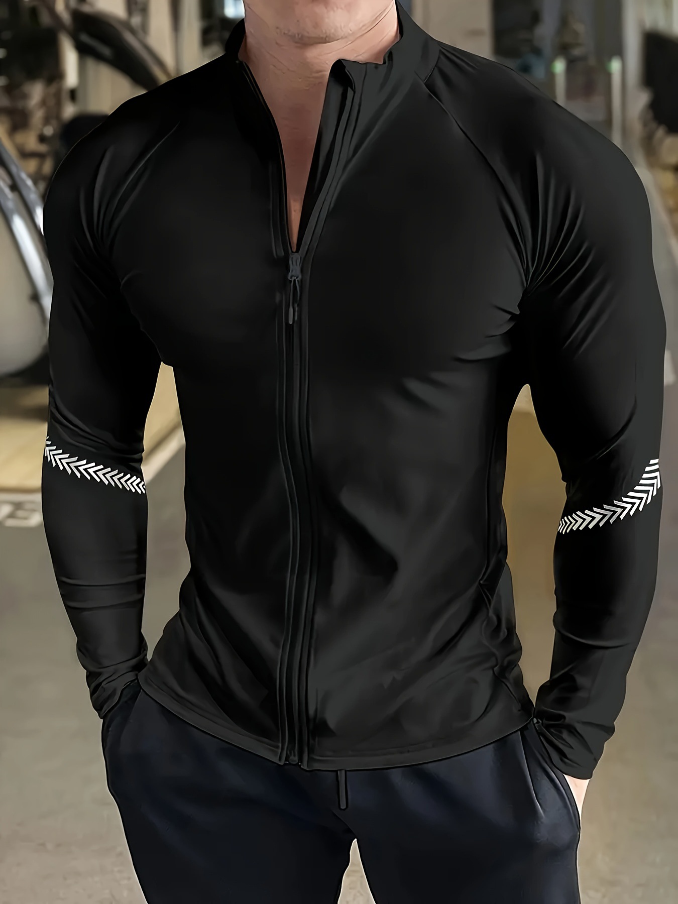 Mens Ultra Breathable UV Protective Long-sleeve Jacket