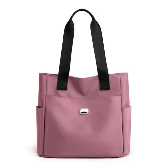 Oxford Cloth Large Capacity Portable Shoulder Bag Pink - Shop at LoveMi