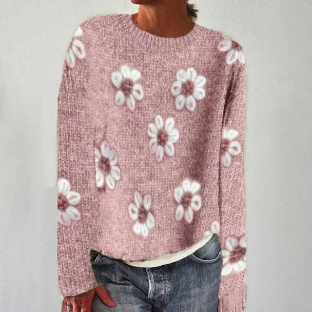 Round Neck Soft Sweater Casual Coat Sweater Sf1782Color S - Shop at LoveMi