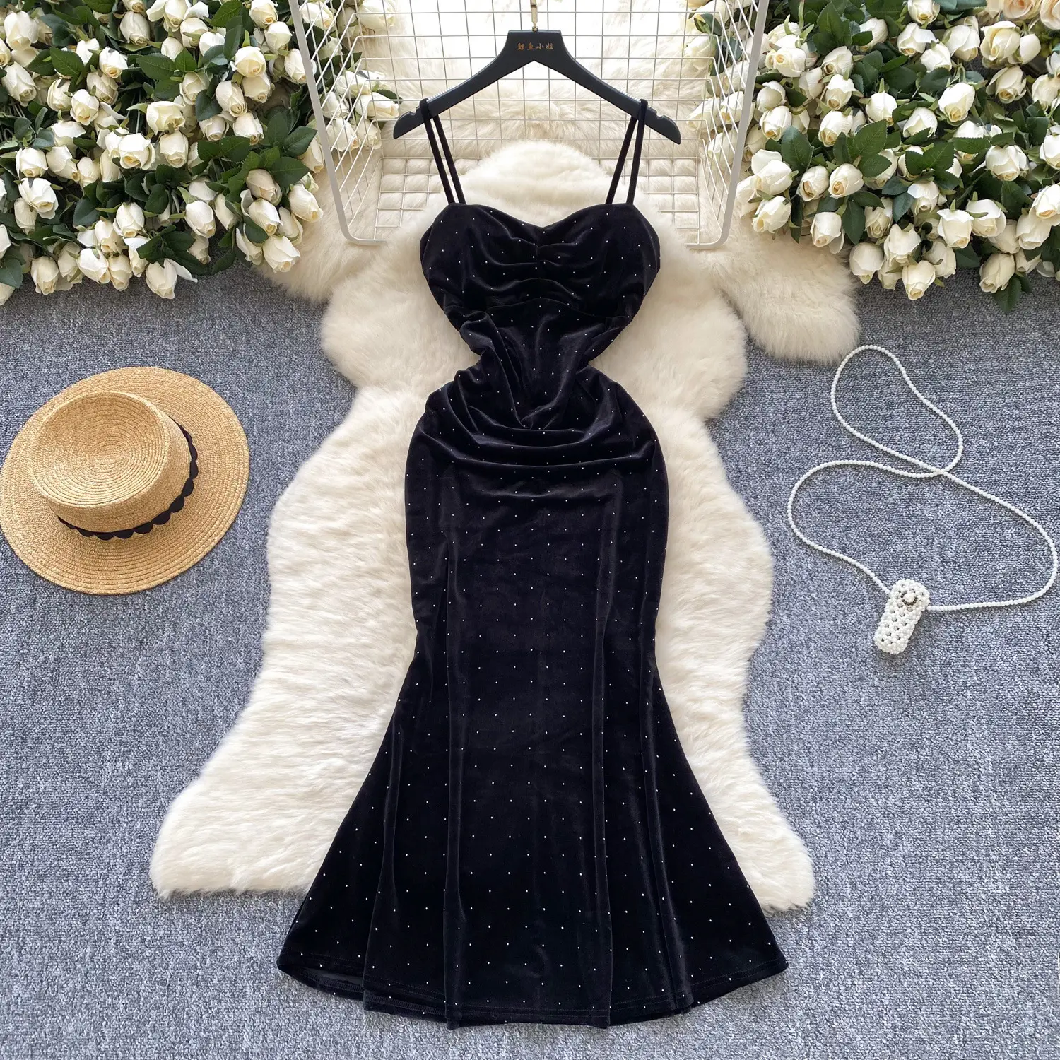 Women's Sexy Socialite Pleated Waist Tight Suspender