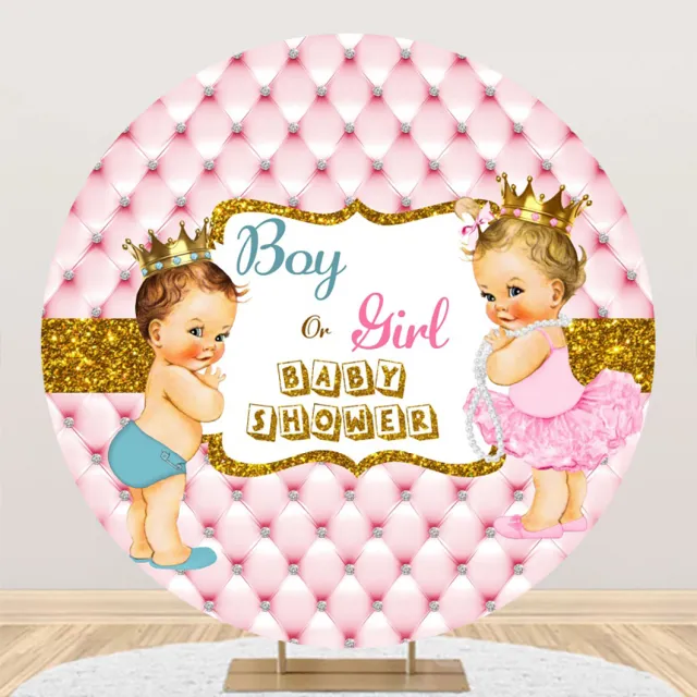 Activity Party Banquet Baby Shower Photo Round Background Fabric 4Style - Shop at LoveMi